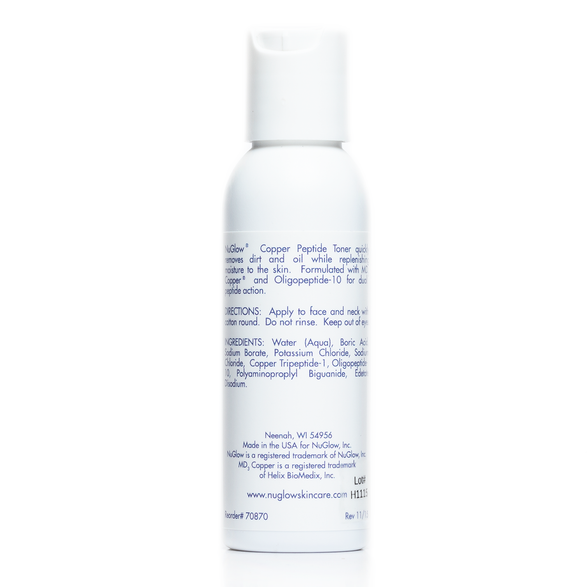 NuGlow Skincare Copper Peptide Toner