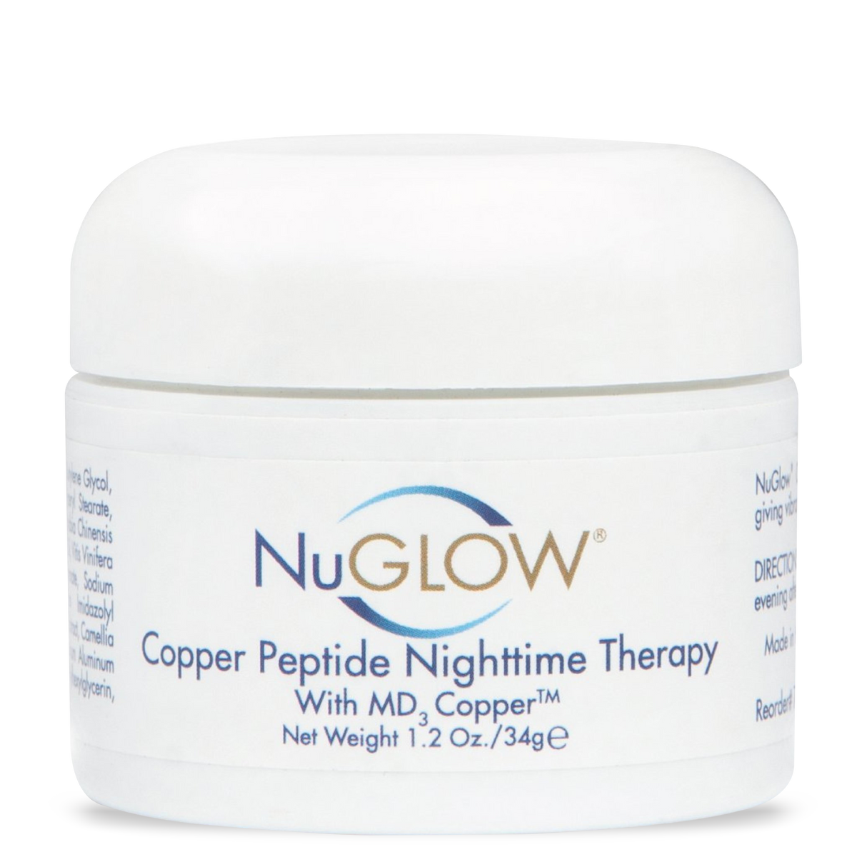 NuGlow Skincare Copper Peptide NightTime Cream
