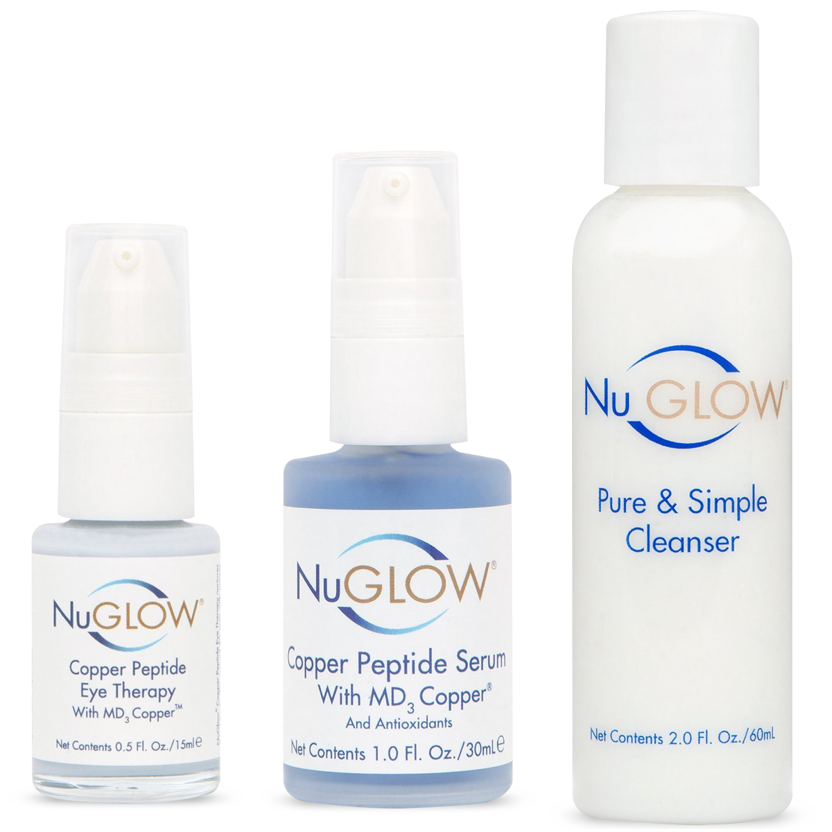 NuGlow Skincare 3-Piece TLC Basics Kit with Pure & Simple Cleanser