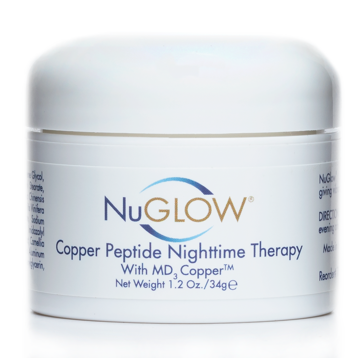 NuGlow Skincare Copper Peptide NightTime Cream