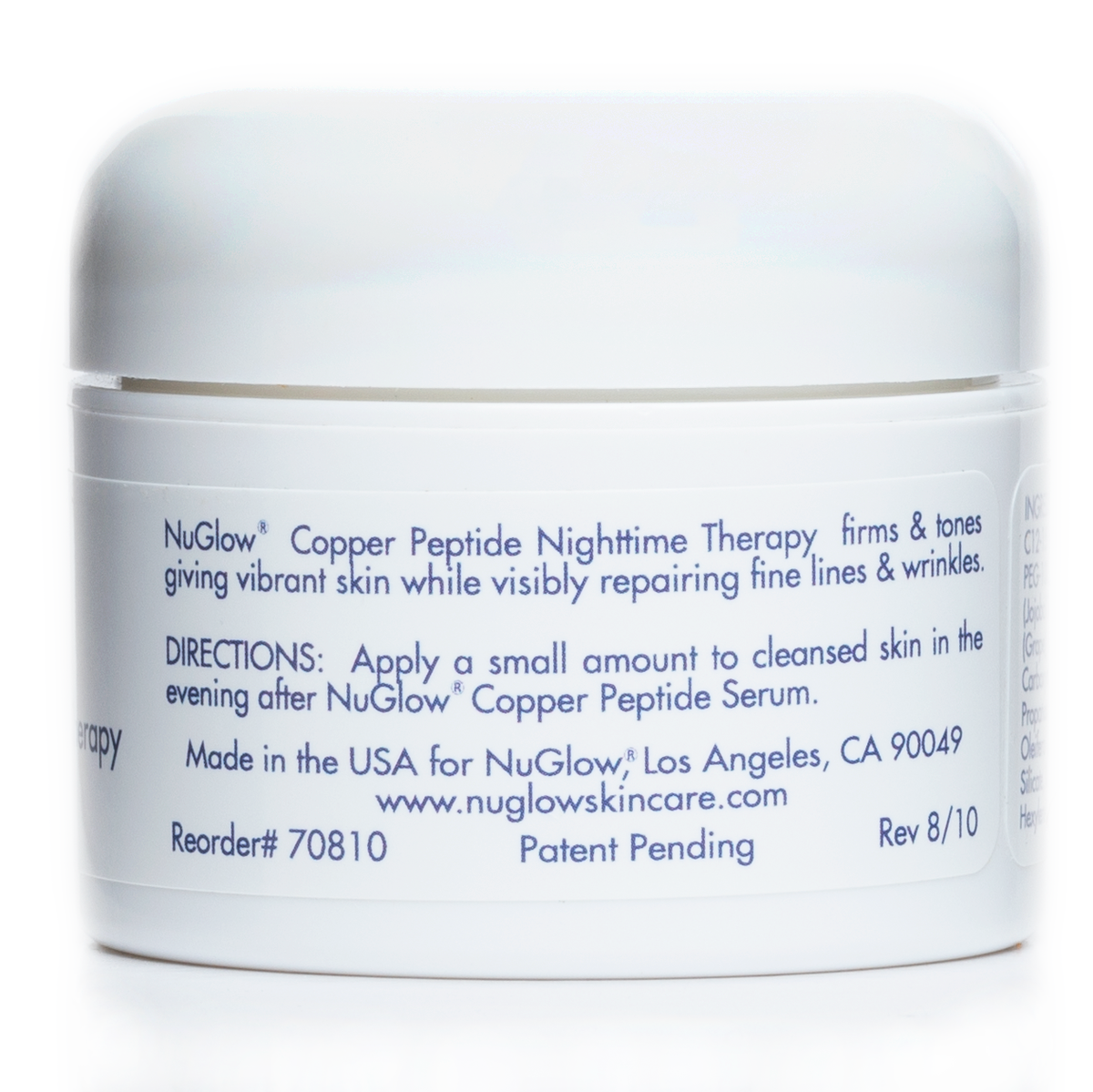 NuGlow Skincare Copper Peptide NightTime Cream